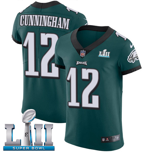 Nike Eagles #12 Randall Cunningham Midnight Green Team Color Super Bowl LII Men's Stitched NFL Vapor Untouchable Elite Jersey